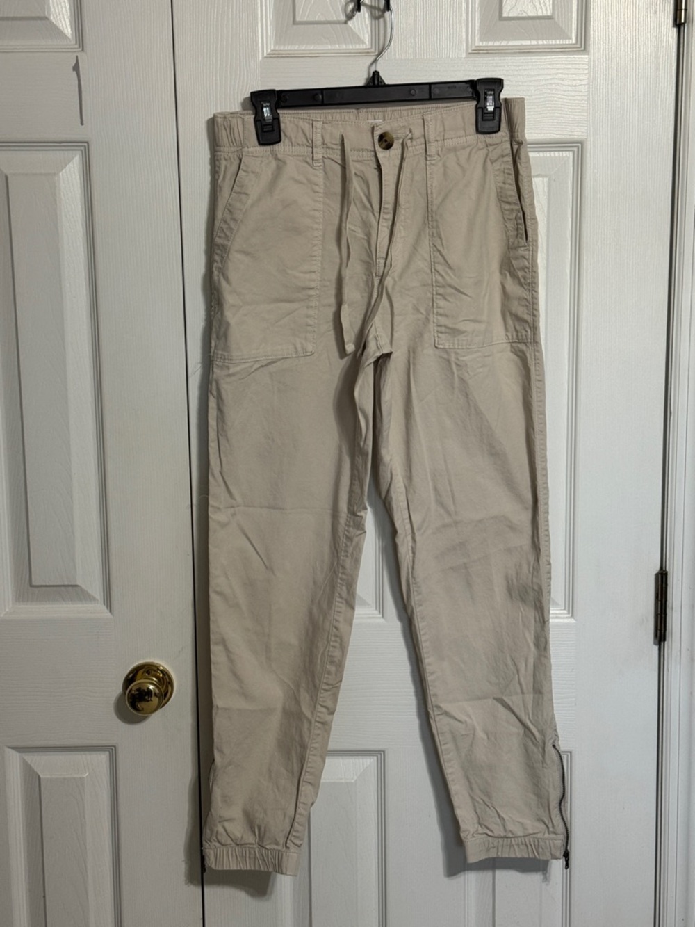 Sonoma Women's Beige Drawstring Jogger Pants